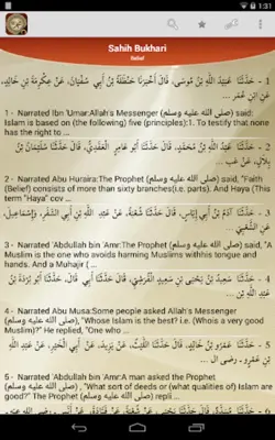 Hadith Collection android App screenshot 2